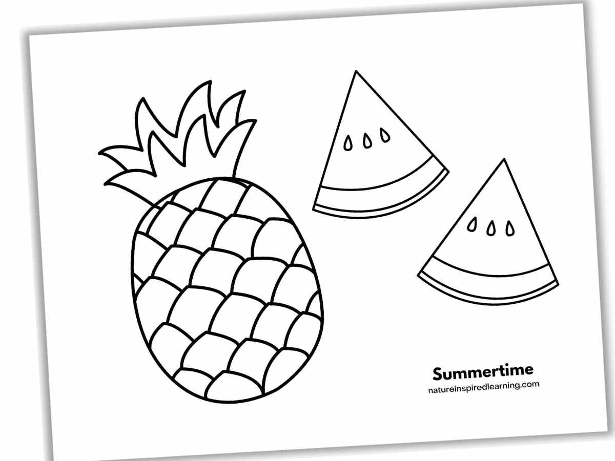 Summer coloring pages