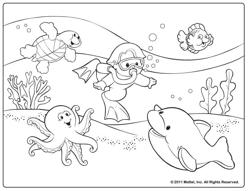 Free printable summer coloring pages