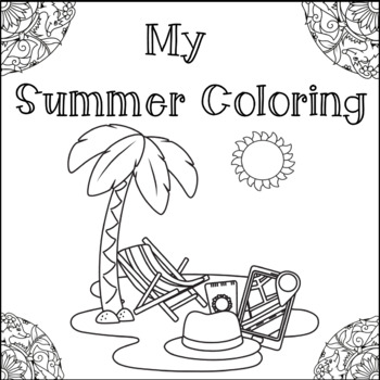 Summer coloring page