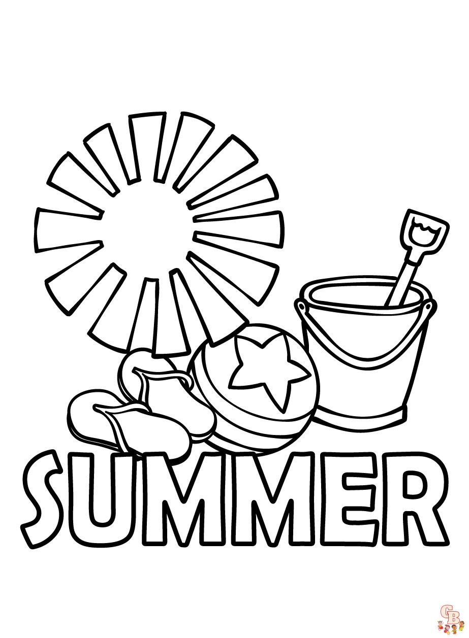 Summer coloring pages fun and free printable activities for kids