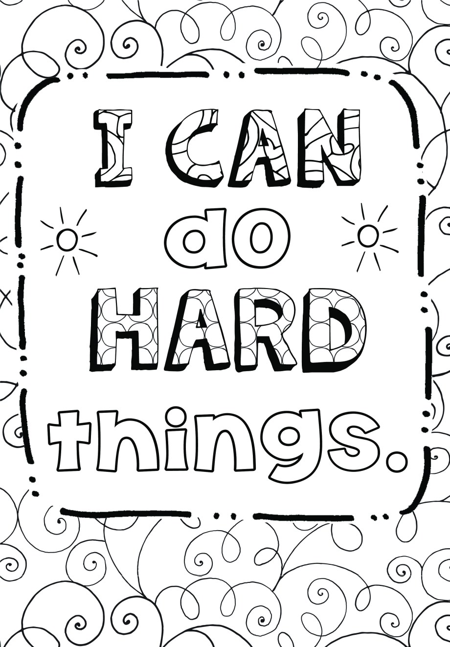 Free coloring page growth mindset â art is basic an elementary art blog