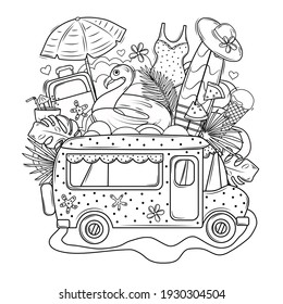 Adult coloring pages summer images stock photos d objects vectors