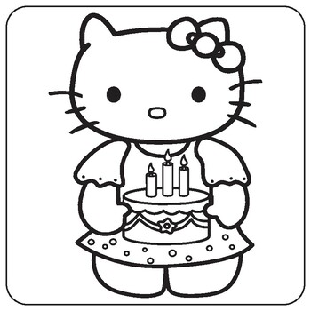 Hello kitty coloring pages on coloring