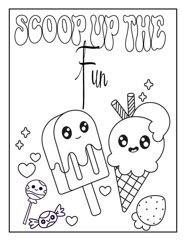 National ice cream day coloring sheets summer ice cream sayings pages to color made by teachers