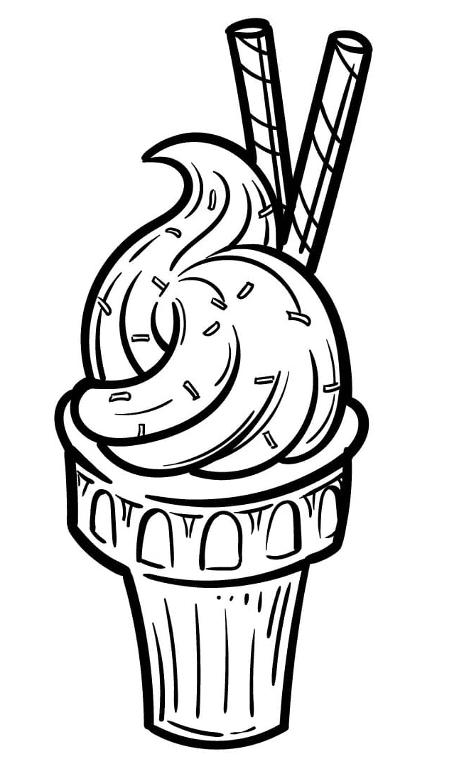 Ice cream coloring pages printable for free download