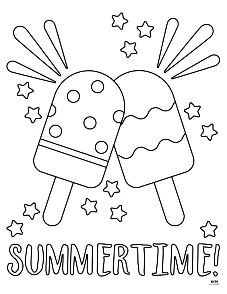 Summer coloring pages