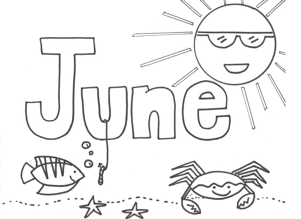 June coloring pages