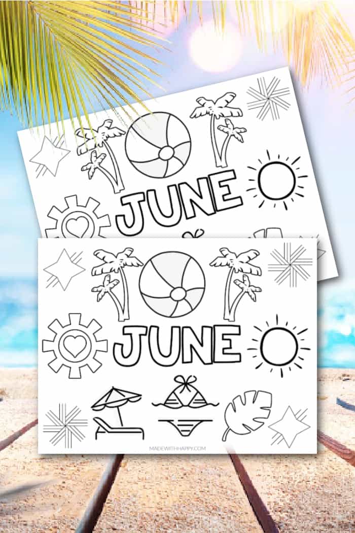 June coloring page