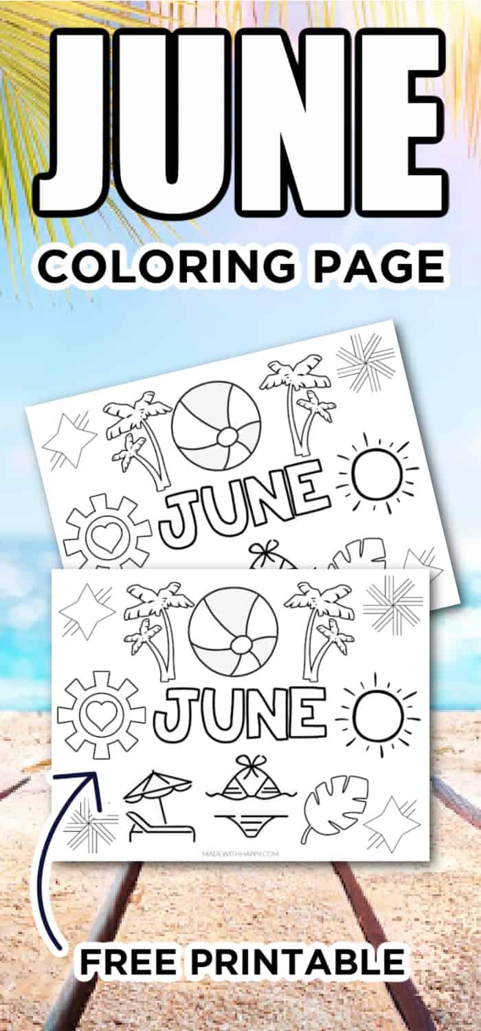 June coloring page