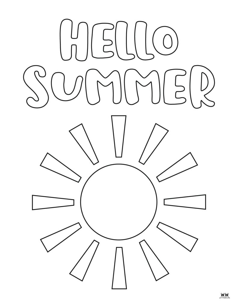 Summer coloring pages