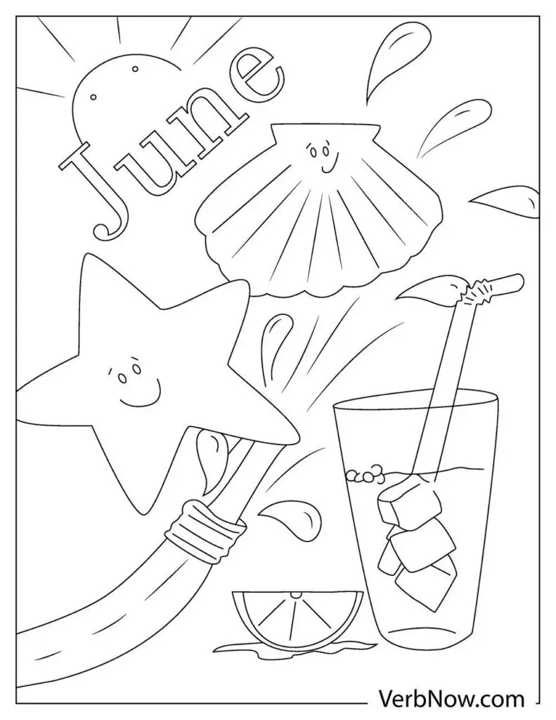 Free june coloring pages for download printable pdf