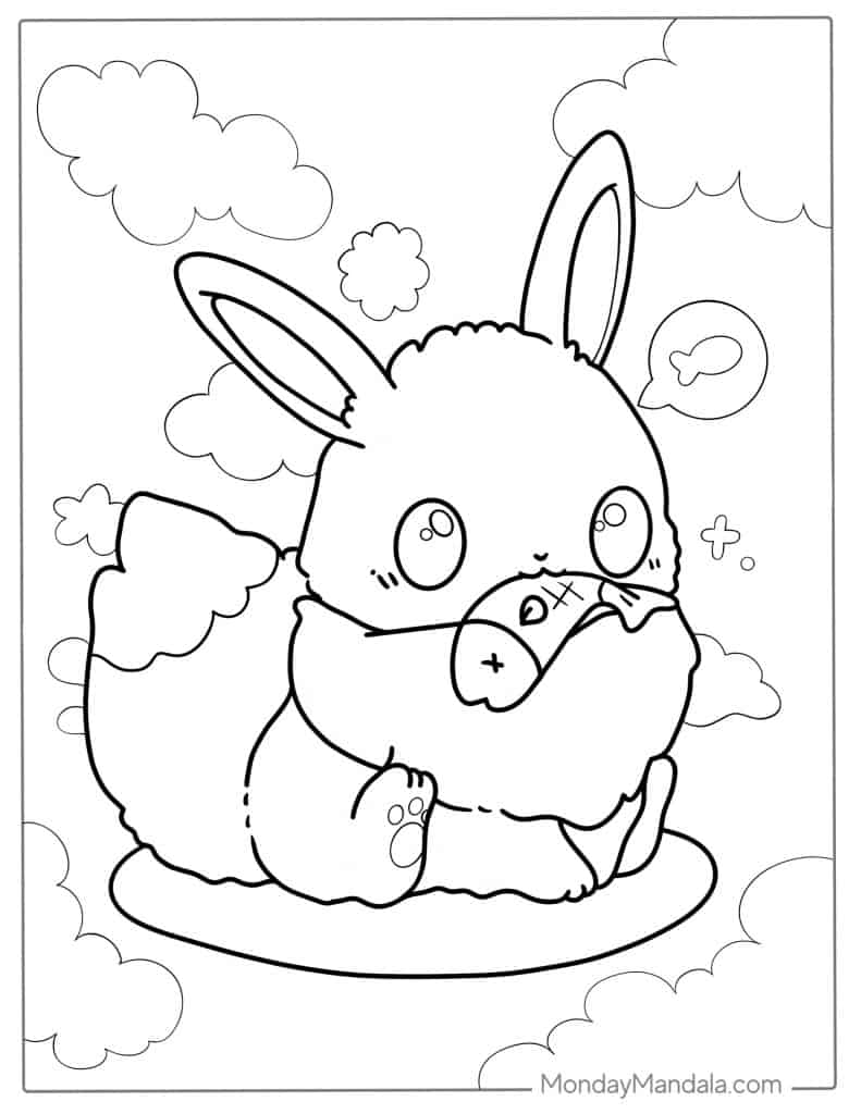 Kawaii coloring pages free pdf printables