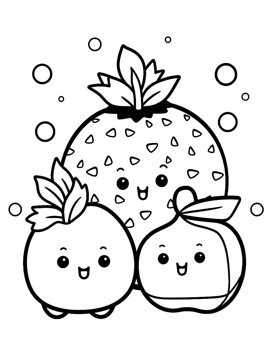 Kawaii coloring pages free printable sheets