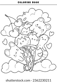 Kawaii colouring photos images and pictures