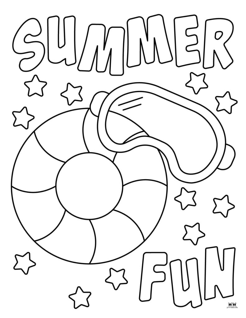 Summer coloring pages