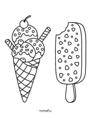 Printable summer coloring pages