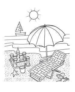 Summer coloring pages