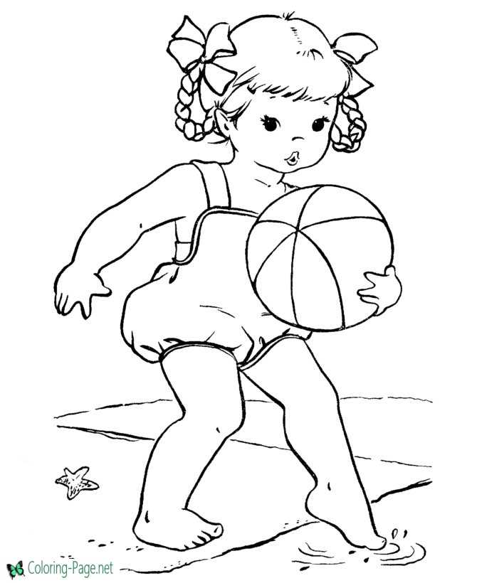 Summer coloring pages