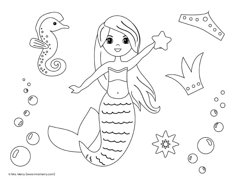 Fun summer coloring pages for kids mrs merry