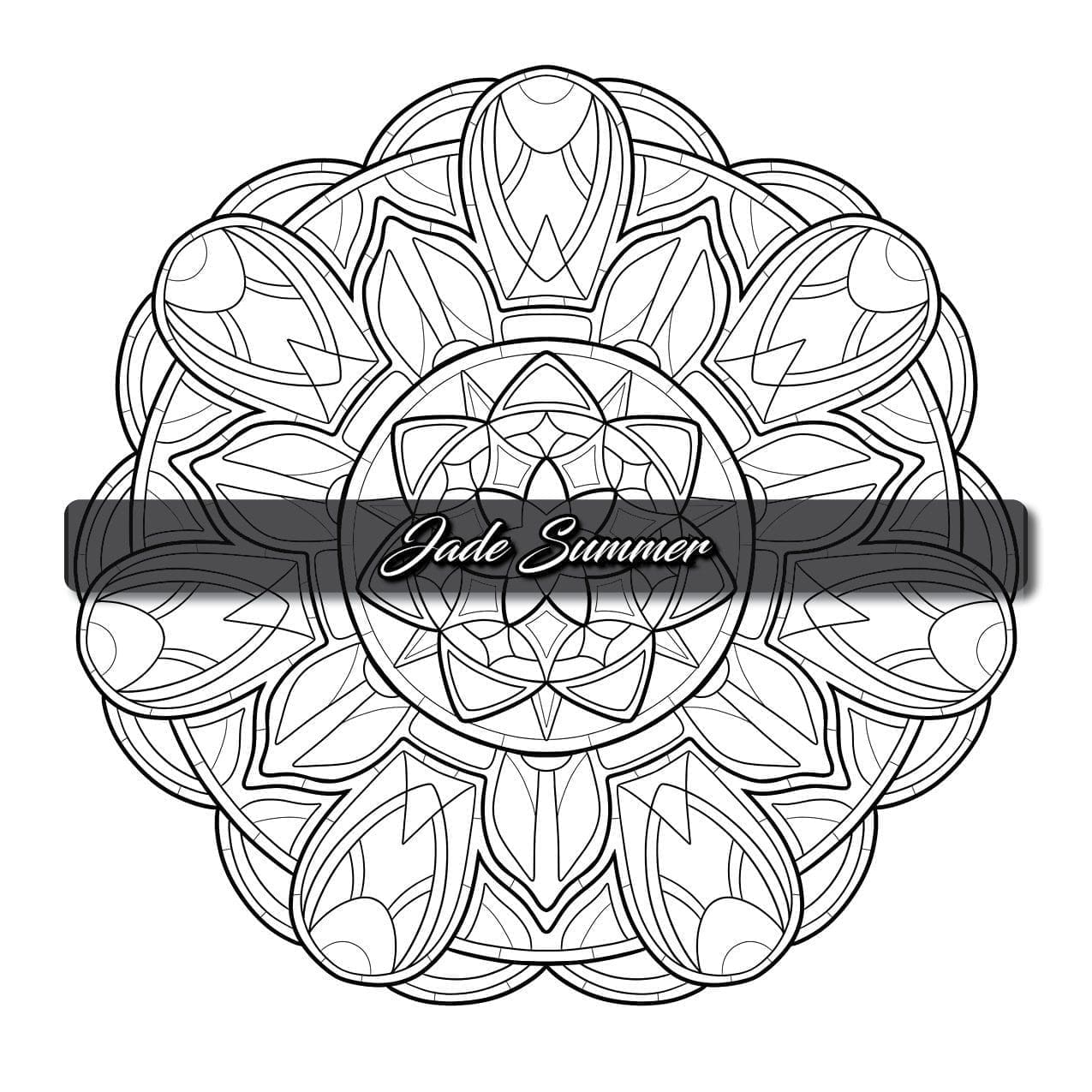 Mandalas coloring book jade summer