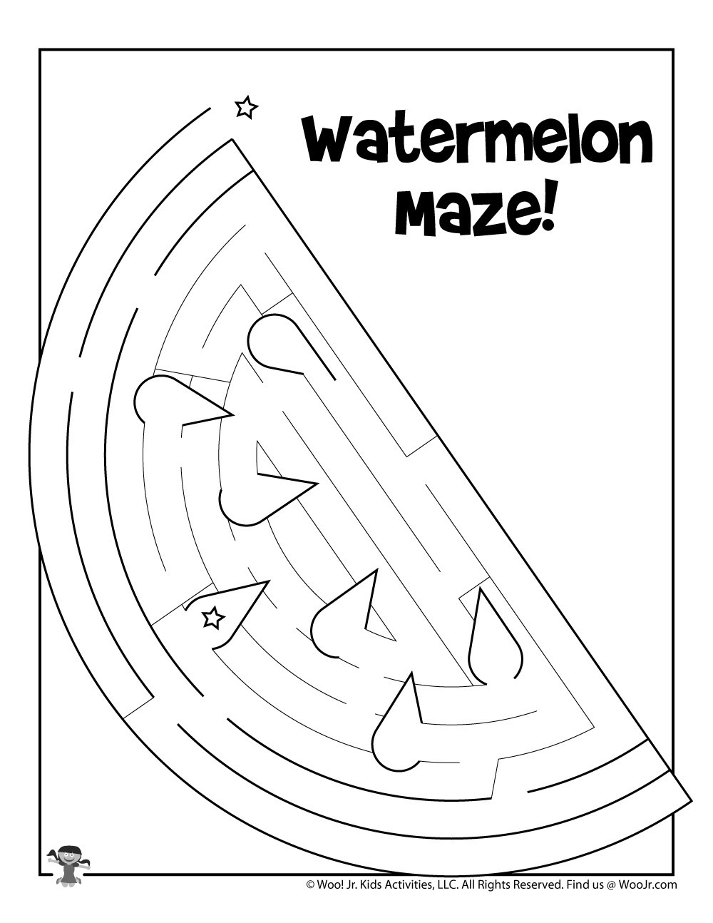 Printable summer mazes for kids woo jr kids activities childrens publishing