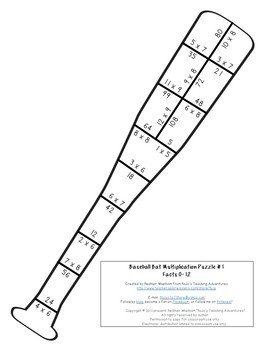 Multiplication baseball math fun for a sports decor theme summer coloring page