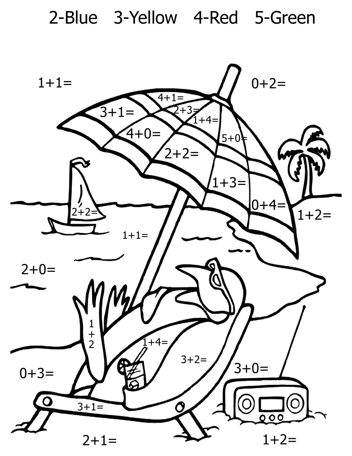 Math coloring pages