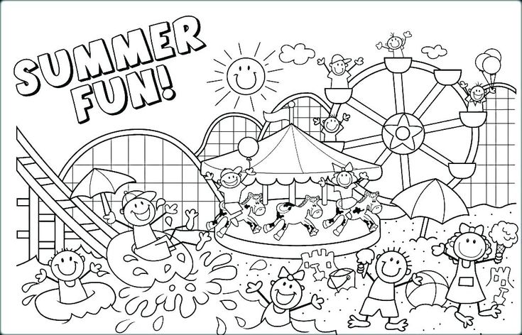 Summer coloring pages ideas pdf