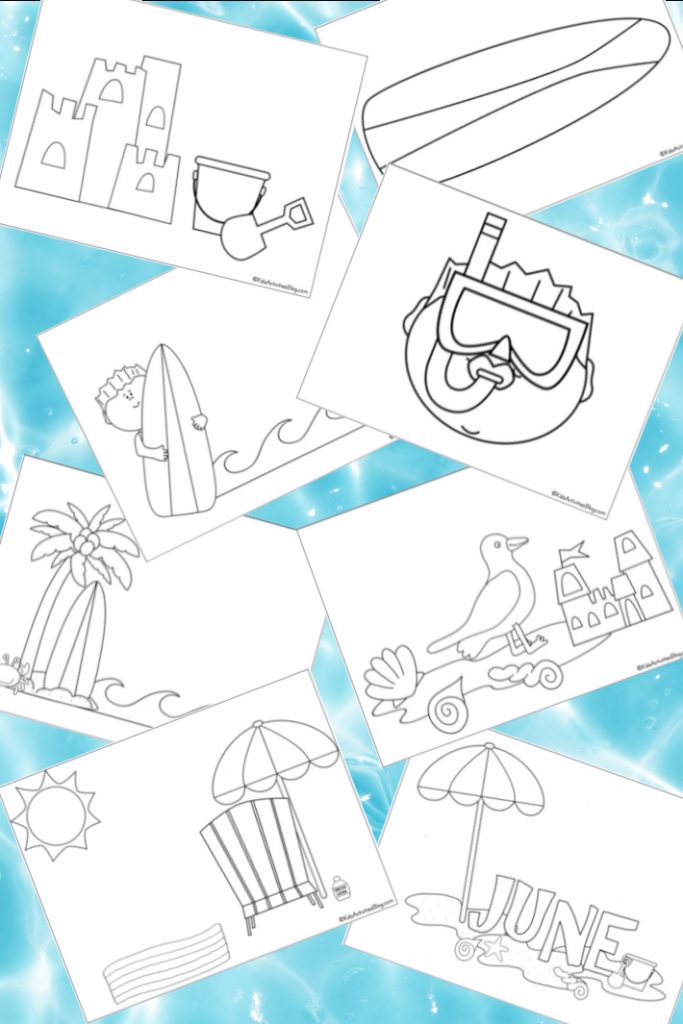 Free fun beach coloring pages for kids kids activities blog