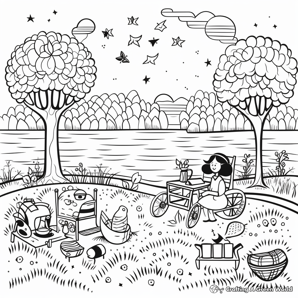 Summer for adults coloring pages