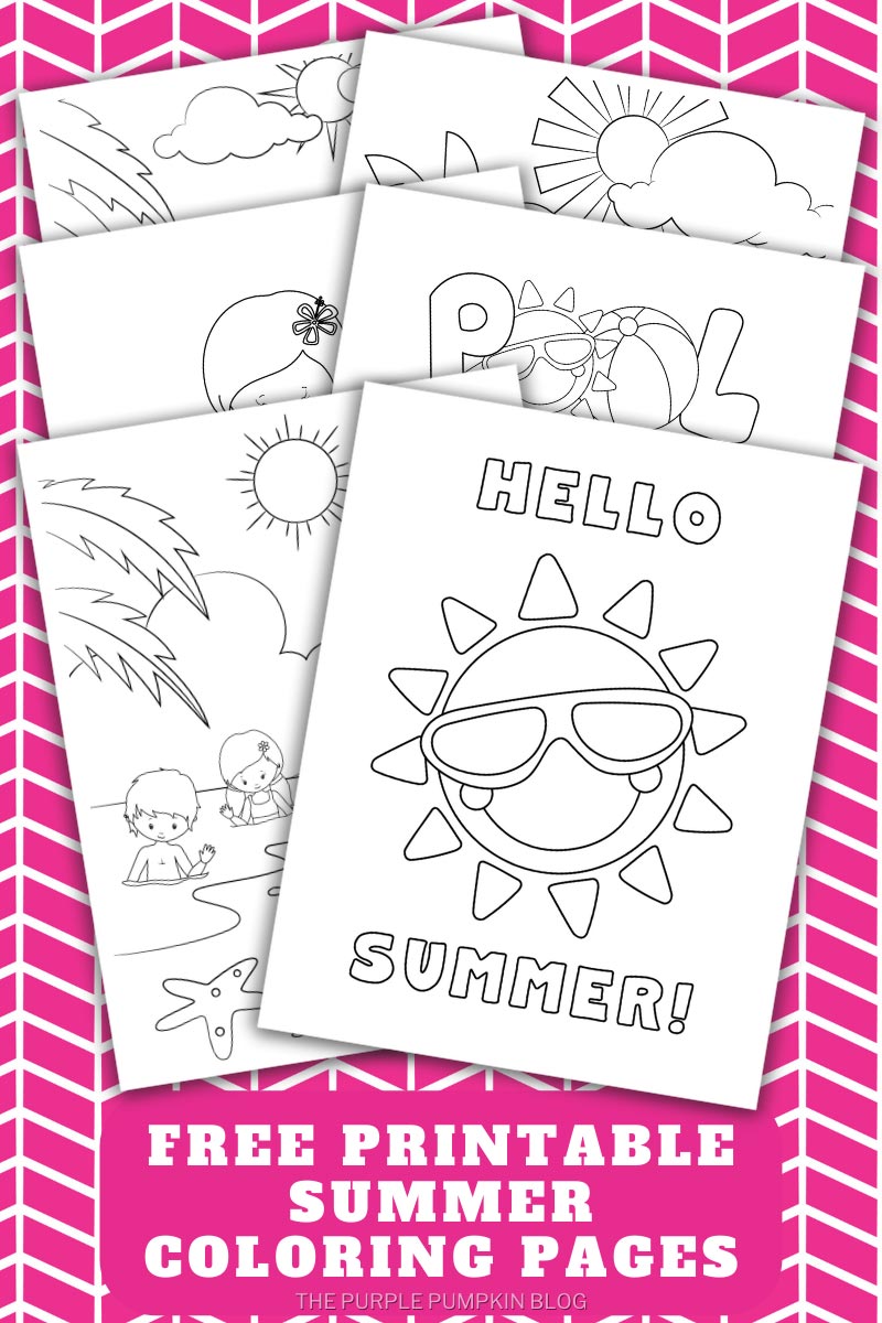 Free printable summer loring pages