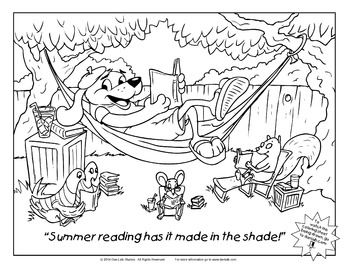 Summer reading coloring sheet by dan goghs drawing sheets tpt