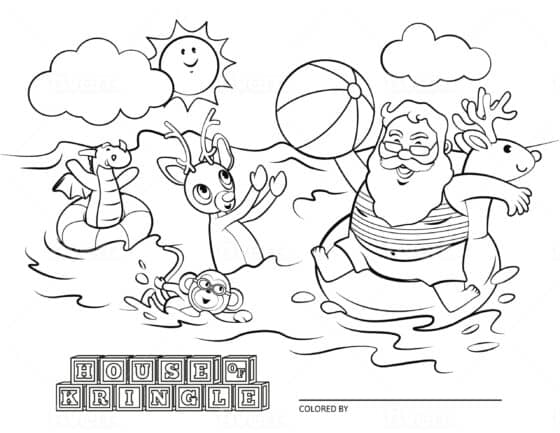 Fun santa claus coloring pages for you house of kringle