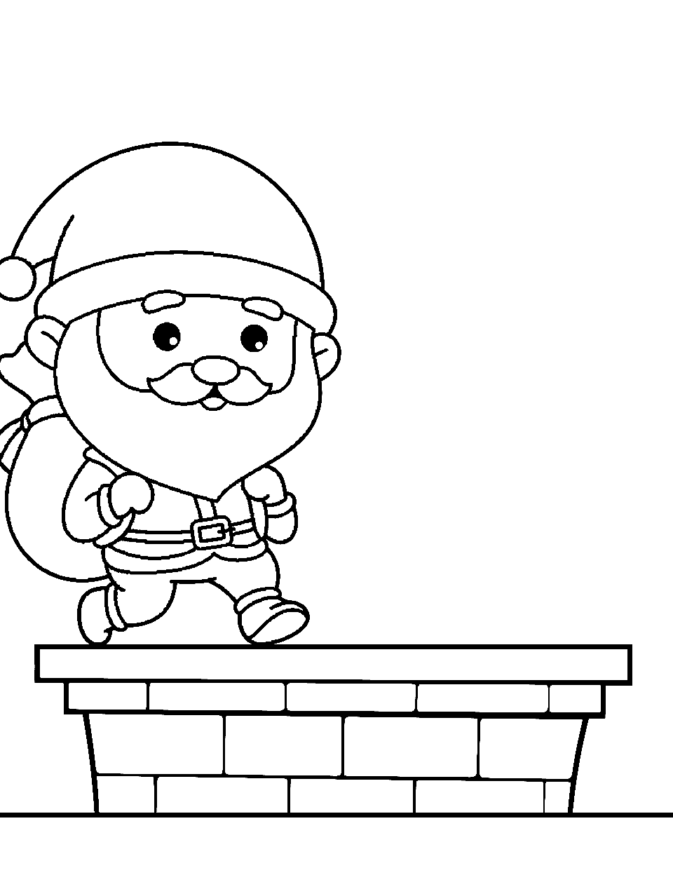 Santa coloring pages free printable sheets