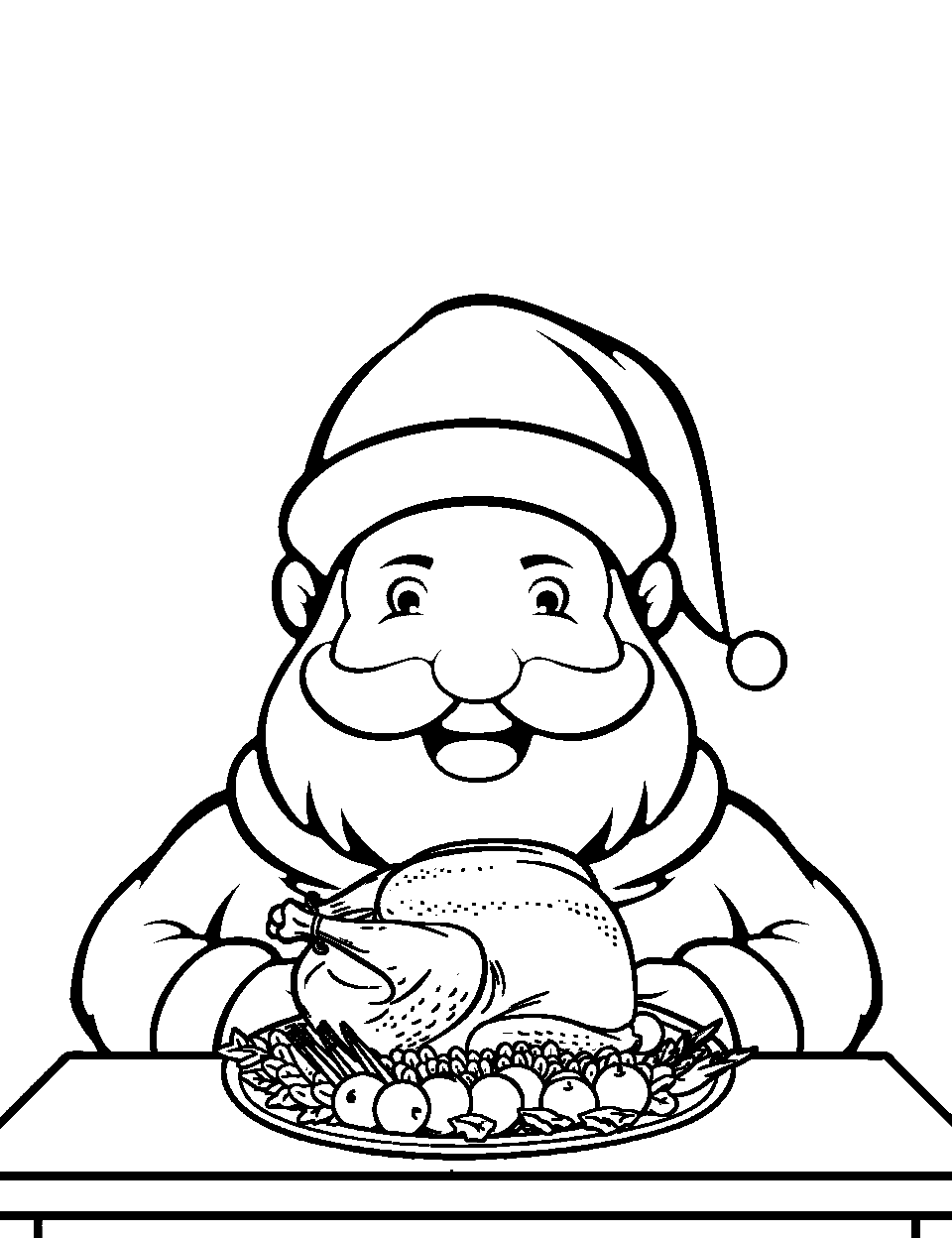 Santa coloring pages free printable sheets