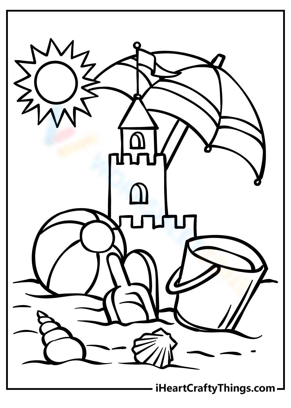 Summer scene worksheet