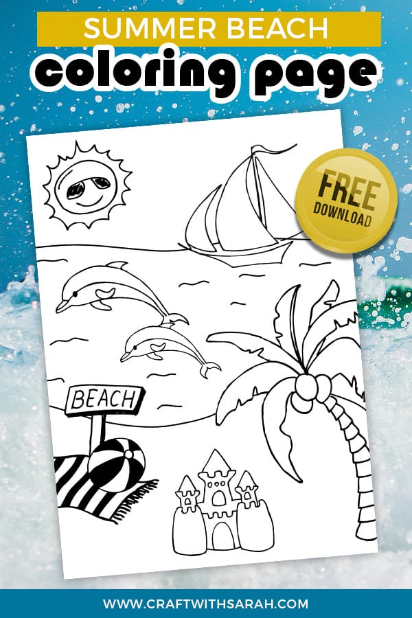 Free printable â summer sunshine coloring page â craft gossip