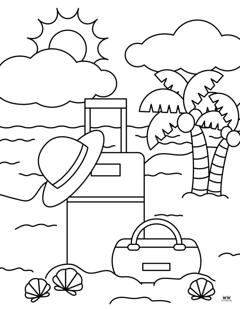 Summer coloring pages