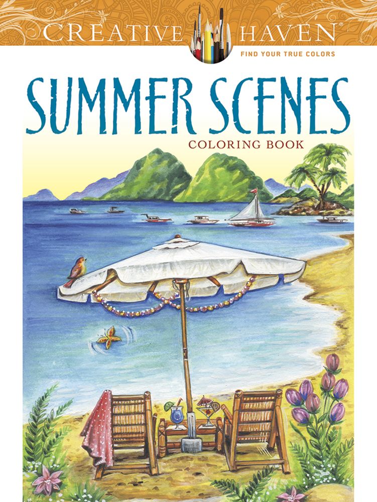 Creative haven summer scenes coloring book