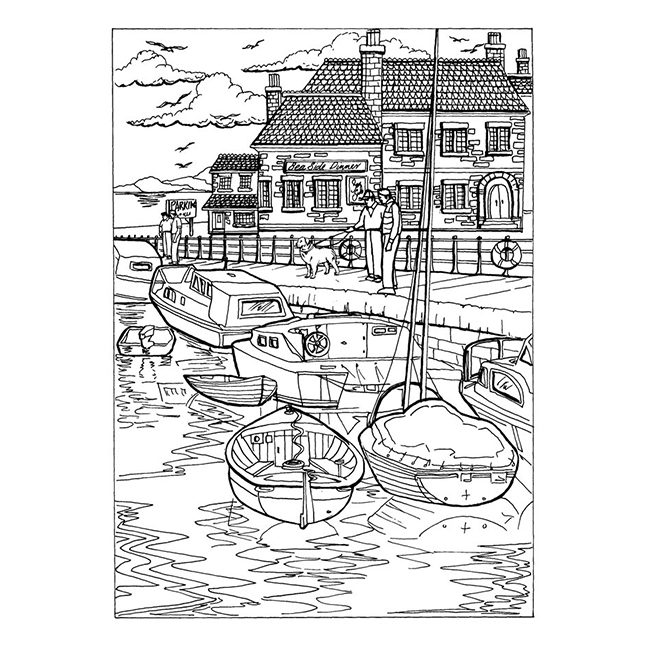 Creative haven summer scenes coloring book