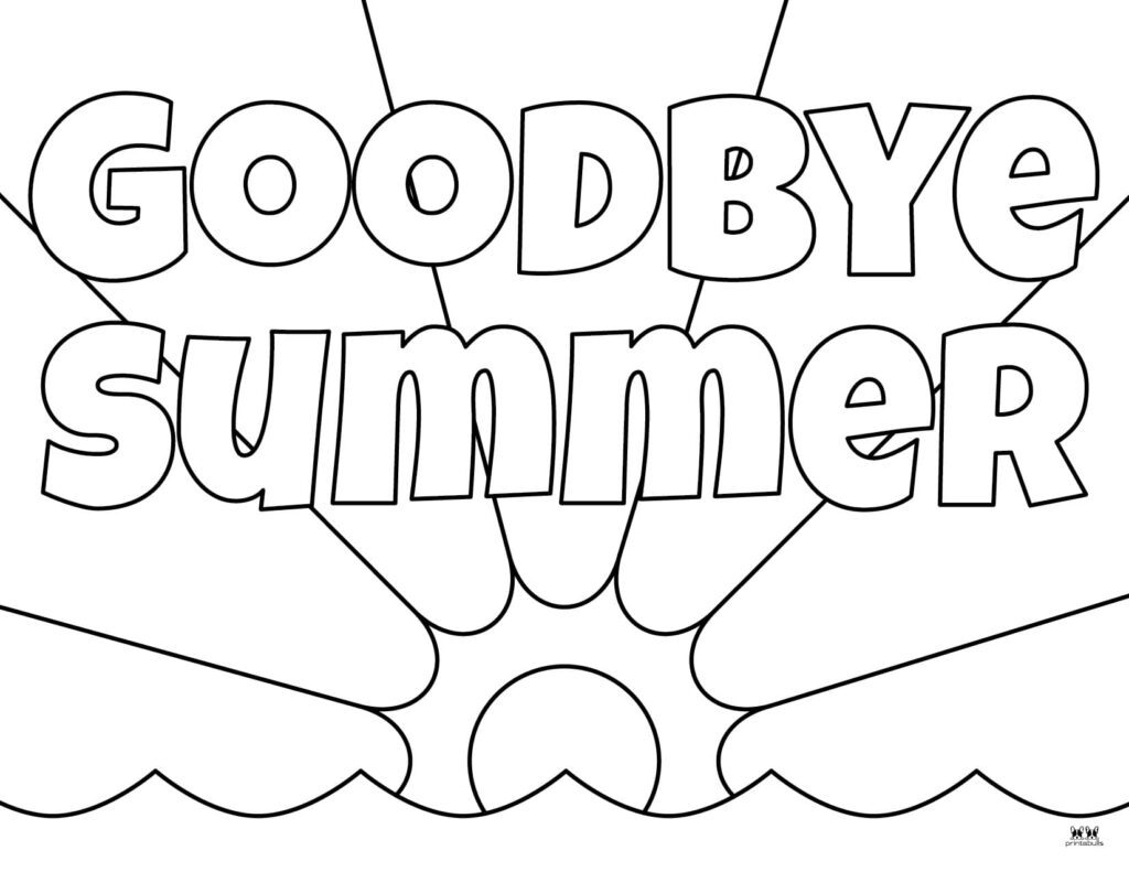 Summer coloring pages