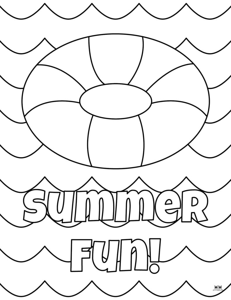 Summer coloring pages