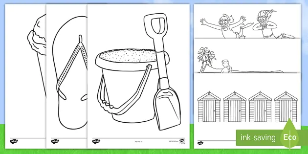 Summer coloring sheets teacher