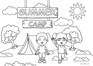 Free printable summer coloring pages for kids