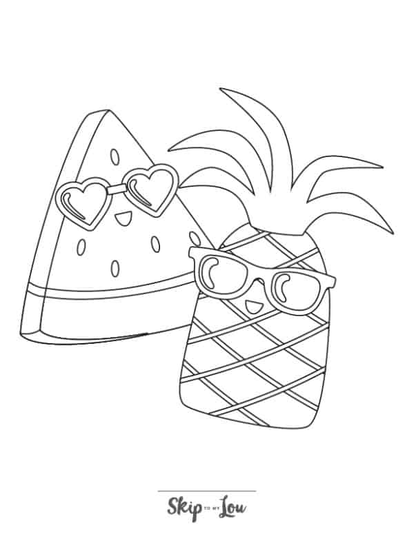 Free printable summer coloring page skip to my lou