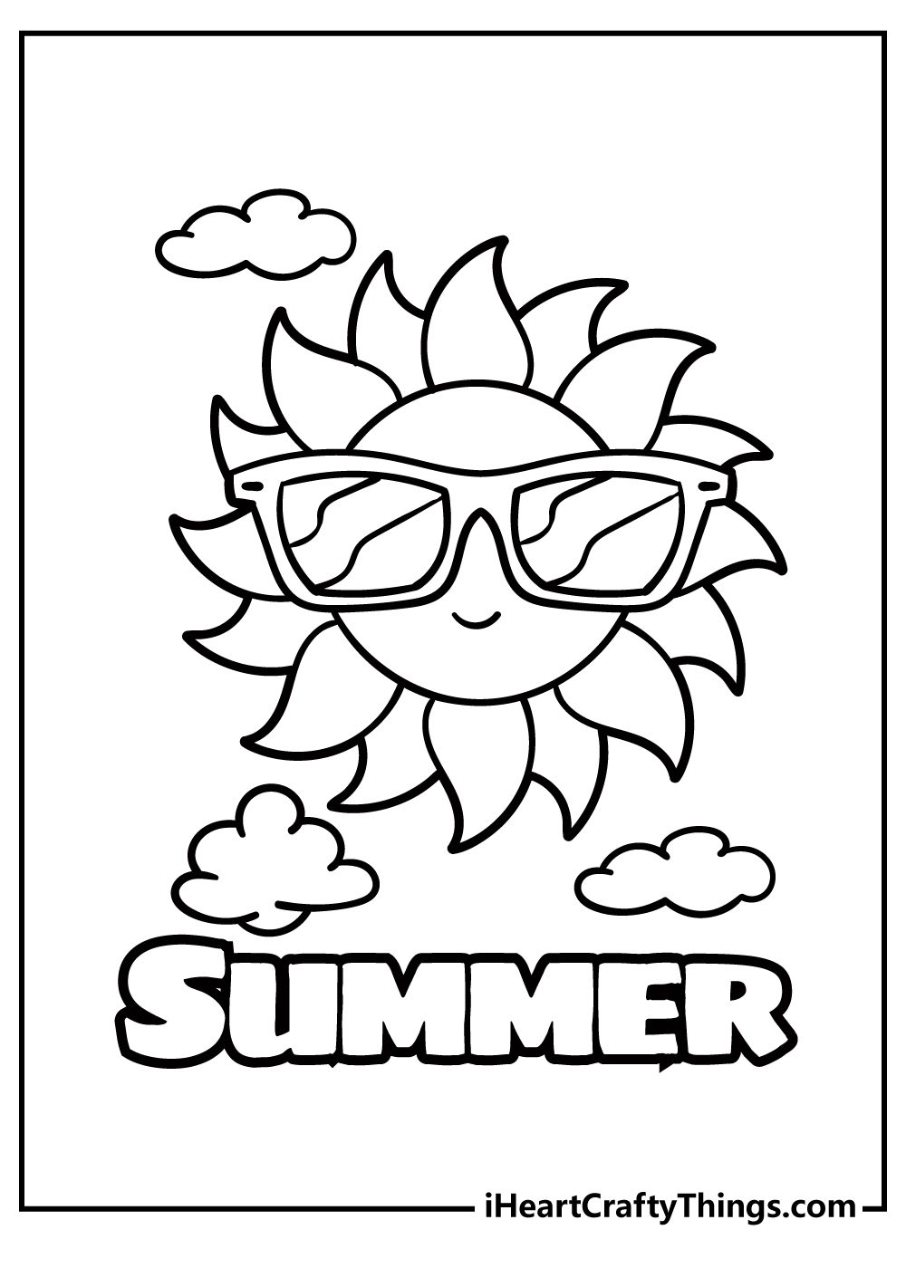 Summer coloring pages free printables