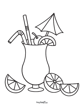 Printable summer coloring pages