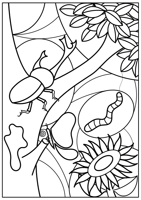 Summer drawing for coloring page free printable nurieworld