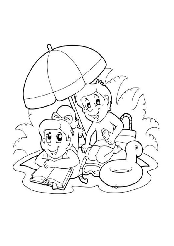 Coloring pages happy summer coloring pages