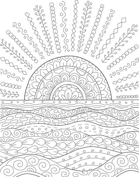 Adult coloring pages summer over royalty